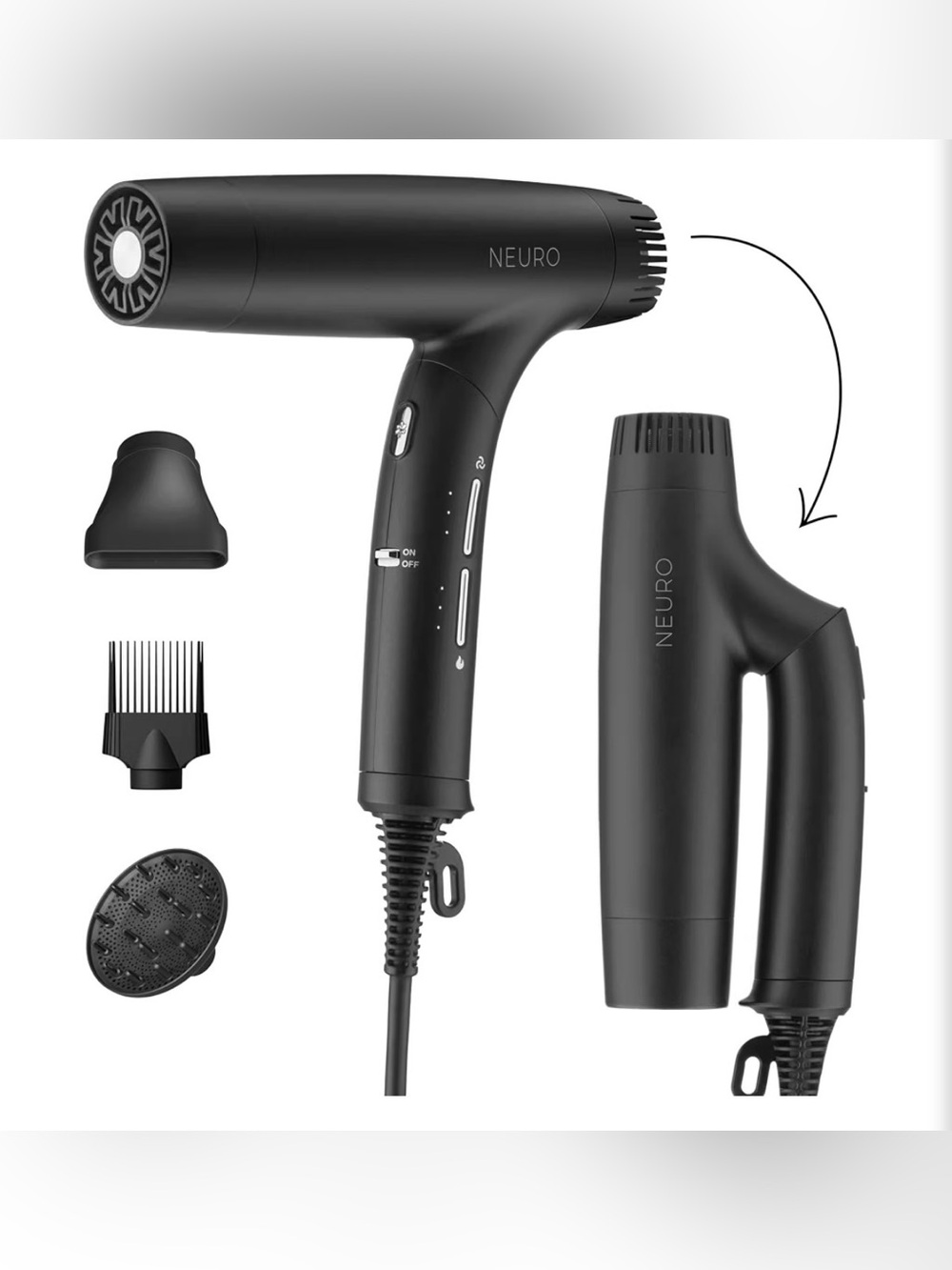 Paul Mitchell Neuro Dry+ Folding Professional Hair Dryer Dual-Voltage